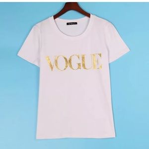 White Vouge Crop🌟